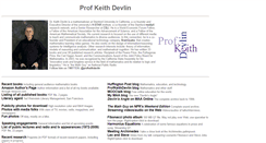 Desktop Screenshot of profkeithdevlin.com
